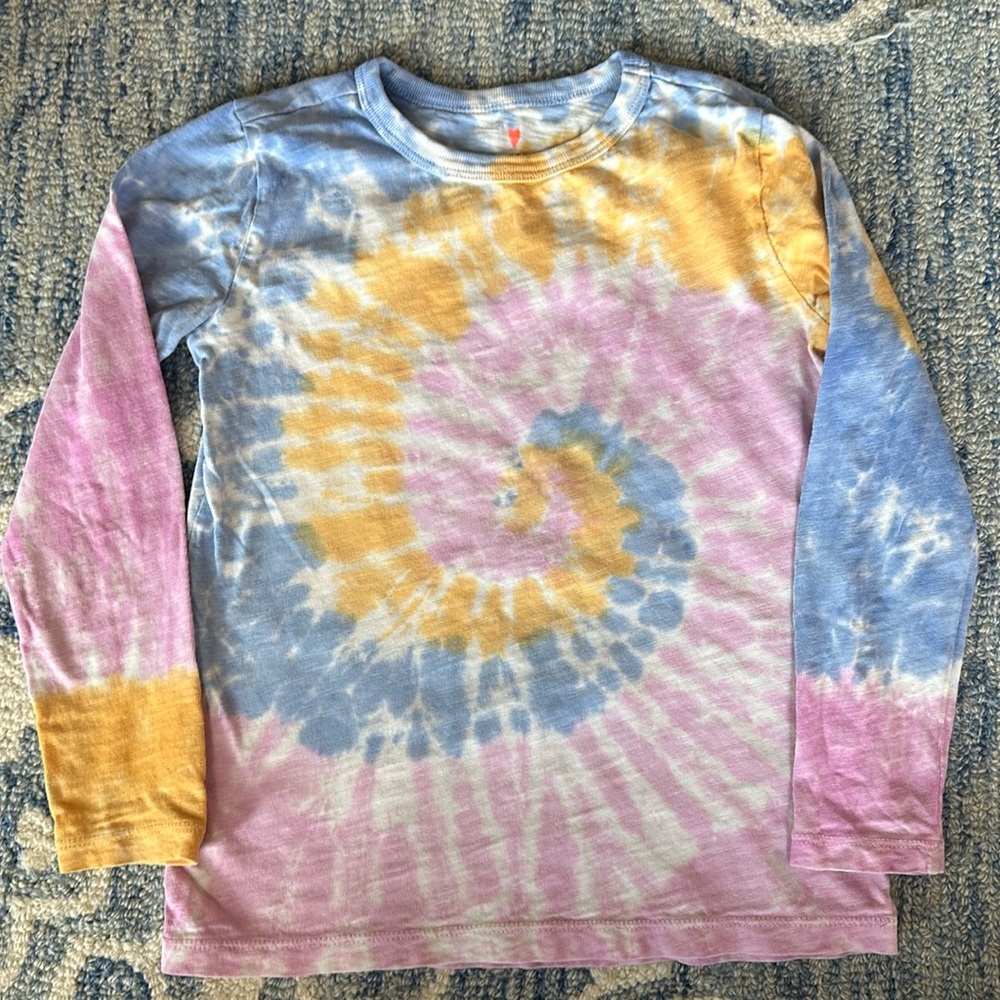 Crewcuts tie-dye long sleeve T-shirt girls size small 6/7